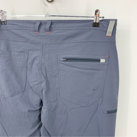 LL Bean Men Size 35 x 30 Pants Blue Slim Straight Nylon Stretch Quick Dry Cargo - Picture 5 of 7